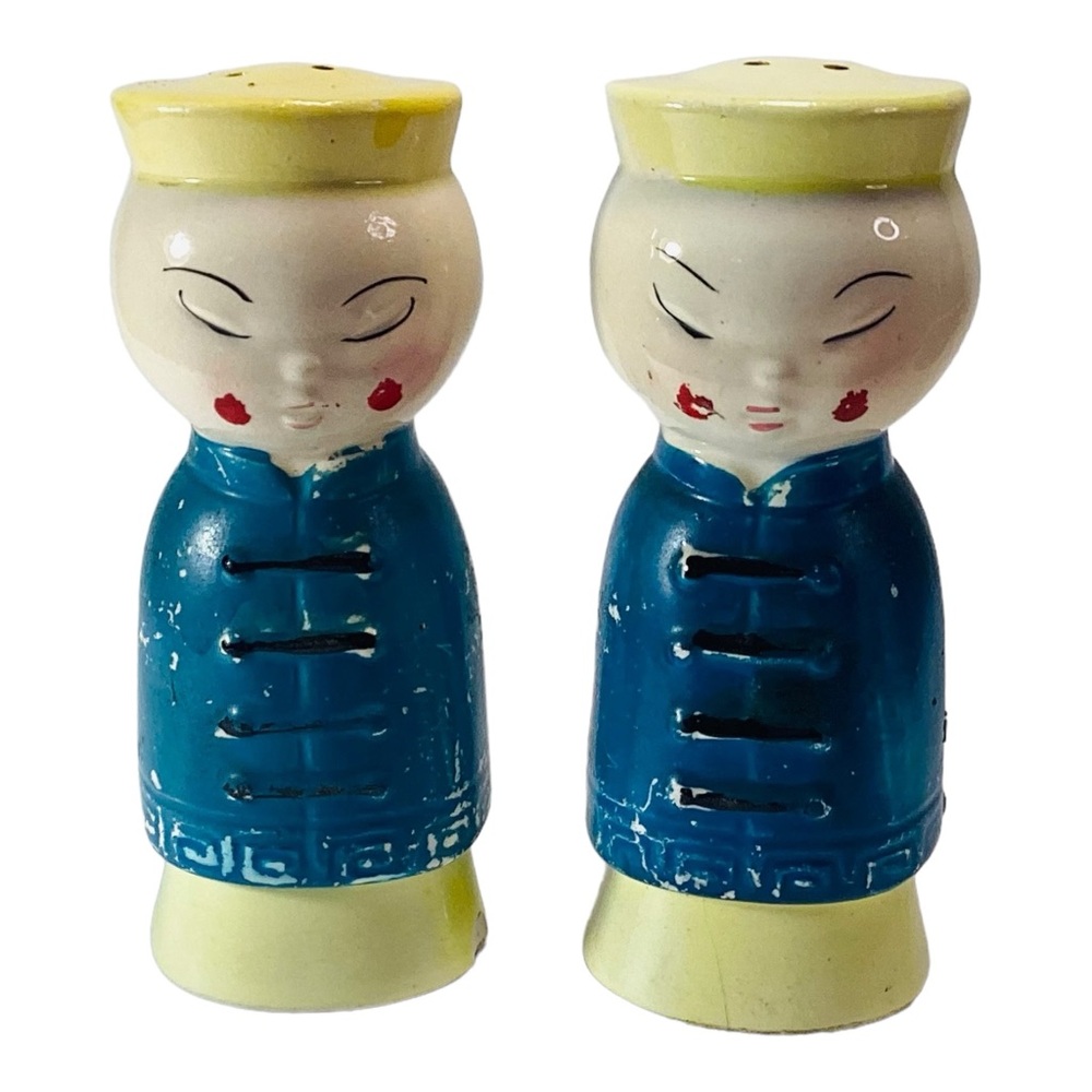 Salt & Pepper Shakers Holt Howard Davar Asian 4.25"